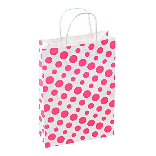 Sapco paper bag Polka Dot Carry bag gift for Marriage, Birthday, Holiday Pack of 10 (Pink) (B08K94NVCG) Amazon Price History, Amazon Price Tracker