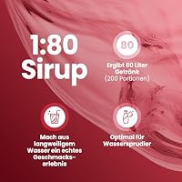 Best Body Nutrition ZEROP Vital Zuckerfreies Getränkekonzentrat Sirup Kirsche Ohne Aspartam 1 L ergibt 80 L Getränk Fitness Drink mit Vitaminen B1 B6 Niacin Kalorienarm Wassersprudler – Ansicht 4