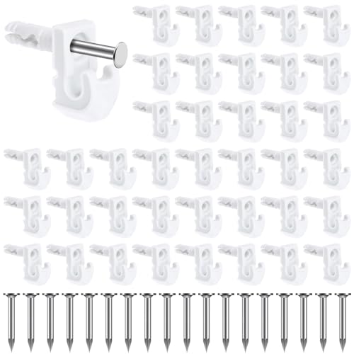 48 Pack Back Wall Clips for Drywall, Heavy Duty Shelf