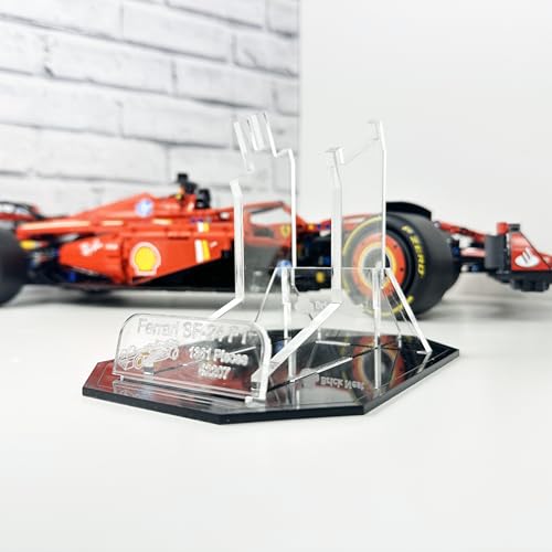 Base de exhibición acrílica para LEGO Ferrari SF-24 escaparate resistente de Fórmula 1 4