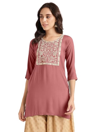 Image of MIRCHI FASHION Women's Straight Fit Rayon Floral Printed Kurti Only