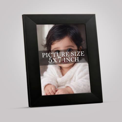 Image of Art Street Synthetic Table Photo Frame for Home Decor - 5 x 7 Inches Black