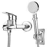 【Laiton de précision, durable】Fabriqué en laiton massif de haute précision, ce robinet de baignoire avec douchette bénéficie d'un traitement de galvanoplastie multicouche pour une résistance optimale à la rouille et à la corrosion, facilitant ainsi son entretien quotidien.