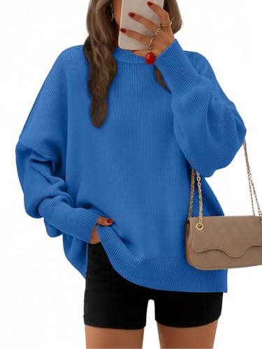 Image of EFAN Womens Oversized Sweaters Batwing Sleeve 2026 Fall Fashion Outfits | Trendy Chunky Knit Pullover, Slouchy Fit Clothes, Cozy Layering Essentials, Cute Winter Clothing, Comfy Casual Daily Wear