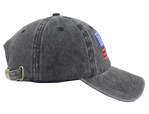 Fishing Hat For Men Women, Funny Fish Hunting Accessories, Adjustable Washed Cotton Fisherman Outdoor American Flag Baseball Cap, Birthday Gifts For Man Woman Dad Mom Husband Wife Sister Brother #TOP3