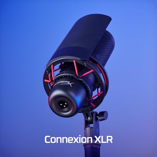 HyperX ProCast – Micro avec condensateur à grand diaphragme, connexion XLR