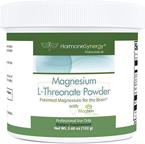 Magnesium L-Threonate Powder w/Magtein for Brain Health* - UNFLAVORED, NO SWEETENERS OR Added Ingredients - 60 Servings