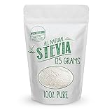 All Natural Stevia Powder 125g (846 Servings), Highly Concentrated Pure Extract, No Fillers, Additives or Artificial Ingredients, Zero-Calorie Sweetener, Best Sugar Substitute