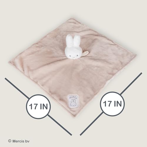 Kids Preferred Miffy Baby Blanket - Neutral Colors, Soft Snuggable Blankey, Miffy Plush, Embroidered Details, Paci Loop, 17 in, Ages 0 Months & Up by KIDS PREFERRED - Image 5