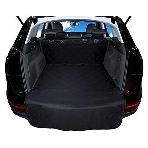 Alfheim Cargo Liner for Dog, Nonslip Waterproof Anti-Wrinkle Pet Boot Liner, Anti-Scratch Tear-Resistant Washable Trunk Cover Mat Travel, Fits for Medium Small Car Truck SUV, Black Cover