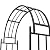 Better Garden Steel Garden Arch with Gate, 7'6" High x 3'7" Wide, Garden Arbor for Various Climbing Plant, Outdoor Garden Lawn Backyard