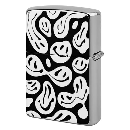 ライターケース ZIPPO/ジッポー兼用ケース 笑顔 ジッポライターカバー 互換性のある 軽量 おしゃれ 両面プリント メンズ レディース 贈り物