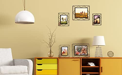 Miniatura 4 de Juego de 2 marcos de fotos de metal de 8 x 10 (negro)