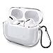 Produktbild MouyouGlow Durchsichtig AirPods Pro Hülle 2021 2019,Transparente Air Pods Pro Case TPC Schutzhülle mit Karabiner,Stoßfeste LED Sichtbar Kabelloses Laden Cover für AirPods Pro 1 Gen Ladecase - Clear