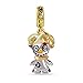 GNOCE Clown Charms Anhänger Sterling Silber Voodoo Puppe vergoldet Dangle Beads Charm Fit Armband / Halskette Halloween Geschenk für Frauen Mädchen Tochter