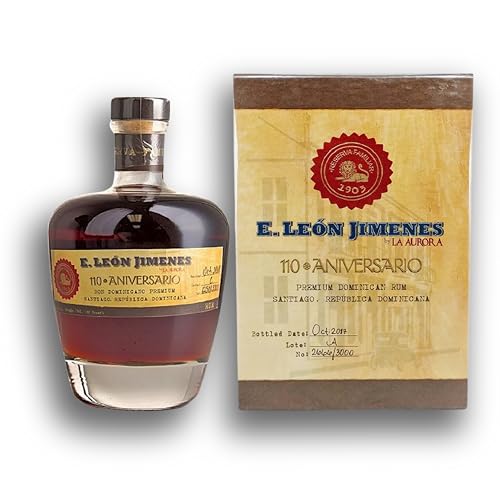 Ron E. León Jimenes 110 Aniversario – Edición Limitada 700 ml | 10 Años de Añejo | Tradición Premium Dominicana | Bogusto