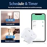 ANTELA Smart Plug with Energy Monitoring, Alexa Voice Control, 2,4GHz WiFi Plug, Smart Life APP Wireless Remote Control and Timer Function, Work with Alexa and Google Home, 13A (4 Packs) - Image 6