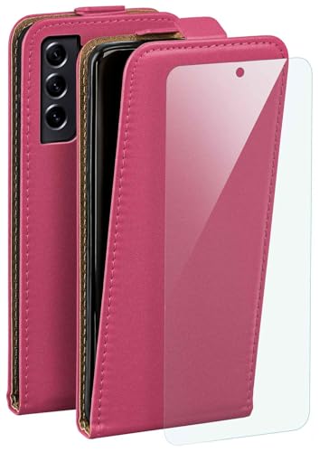 Housse Samsung S21 FE 5G rose antichoc étui protection complète 360 degrés similicuir à rabat