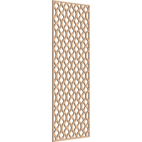 Image of Resort Decorative Pierced Fretwork Wood Wall Panels, 23 3 /8 inchW x 59 3 /8 inchH x 1 /4 inchT, Hickory