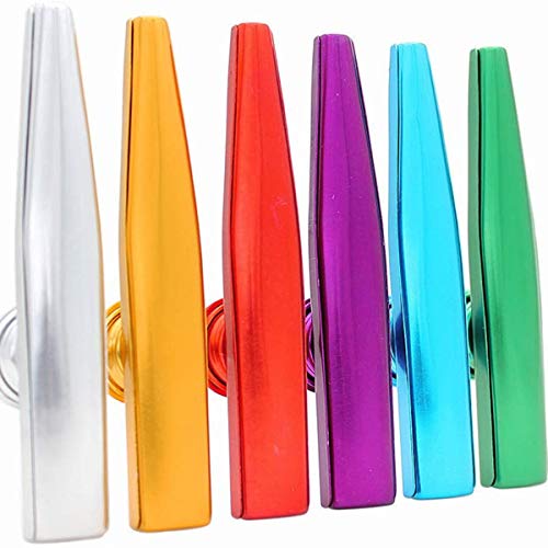 MEW Kazoo en métal, 6 couleurs différentes en alliage d’aluminium, bon compagnon pour guitare, ukulélé, violon, piano… - Les Beatles, Paul McCartney, John Lennon, RIngo Starr, George Harrison MEW Kazoo en métal, 6 couleurs différentes en alliage d'aluminium, bon compagnon pour guitare, ukulélé, violon, piano… – Image 3