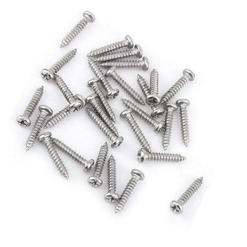 Hilitand 200 tornillos autorroscantes M3 cabeza plana Phillips miniatura 2