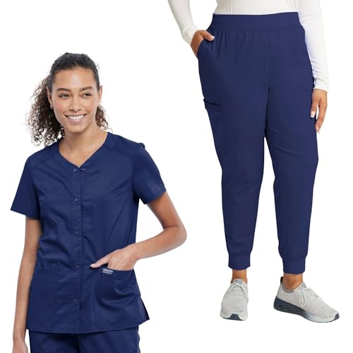 Gommage médical Cherokee bleu marine ensemble anti-frottement taille S et S Petite