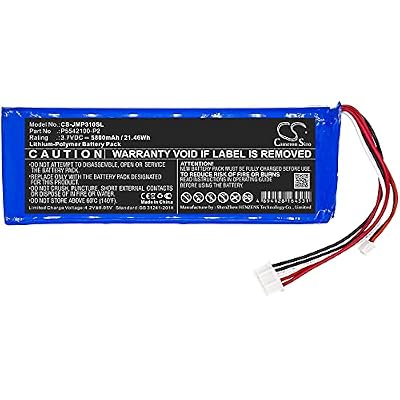 FITHOOD Battery Replacement for JBL Pulse 3 Version 2 P5542100-P2 (5800mAh/3.7V)