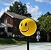 Tenna Tops Yellow Smiley Happy Face Car Decor Antenna Ball Auto Accessory - Fits Thick Fat Style Antenna