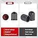 100PCS Tire Valve Caps, Valve Stem Caps with O Rubber Ring, Tire Caps are Suitable for Bicycles, Cars, Motorcycles, SUVs and Trucks (Black)