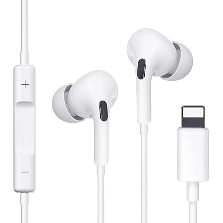 Auricolari per iPhone, Cuffie accoppiati con isolamento acustico Supporto  Controllo del volume e del microfono compatibile con iPhone 13/12/SE/11/XS/X/XR/8/8  Plus/7/7 Plus per tutti gli i0S sistemi : Amazon.it: Elettronica