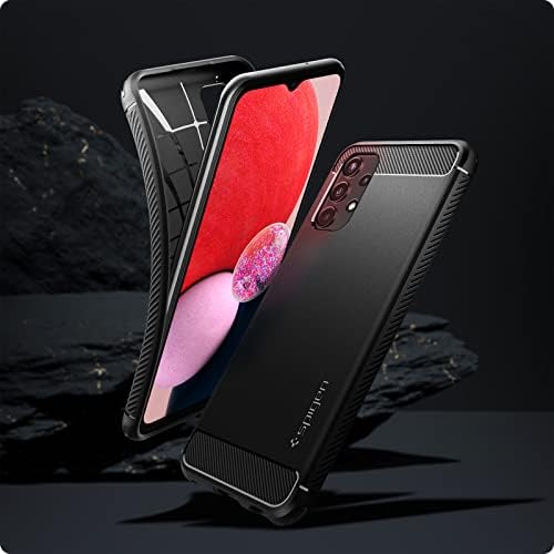 Spigen Rugged Armor Case Compatible with Samsung Galaxy A13 4G/LTE - Matte Black