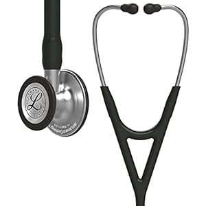 3M Littmann Cardiology IV Diagnostic Stethoscope, 6152, More Than 2X as Loud*, Weighs Less**, Stainless Steel Chestpiece, 27″ Black Tube