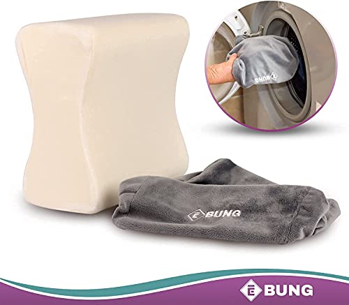 Memory Foam Knee Pillow & Leg Pillow For Hip, Back, Leg, Knee Pain Relief - Ideal For Side Sleepers, Pregnancy And Right Spine Alignment –Memory Foam Wedge Contour With Washable Cover #TOP6