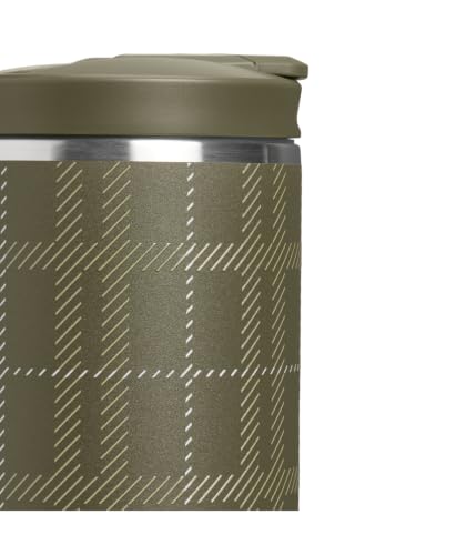 Image of STANLEY Transit Flip Top Mug, 16 oz, Peat Moss Plaid