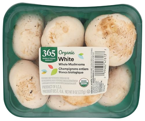 Organic White Mushroom, 8 Ounce