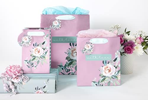 Glick Six Sheets Luxury Tissue Paper, Multipack (6) Light Pink/ Lilac/ Pale Blue Large Sheets, Perfect for Gift Wrapping, Art & Crafts, 750 x 500 mm, Pink, Lilac & Baby Blue (TPM02)