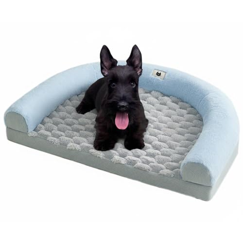Lifetipsスコティッシュテリア(Scottish Terrier)U型 ペットベッド 犬 猫 クッション ソファ 丸洗い可 滑り止め 保温 四季対応 小型犬 中型犬 大型犬 多頭飼い 快適 枕付き 軽量 カバー取り外し インテリアに馴染む 圧縮梱包