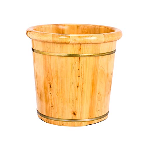 Foot Bath Barrel, Sturdy and Durable Natural Cedar Wood Sauna Foot Spa Can
