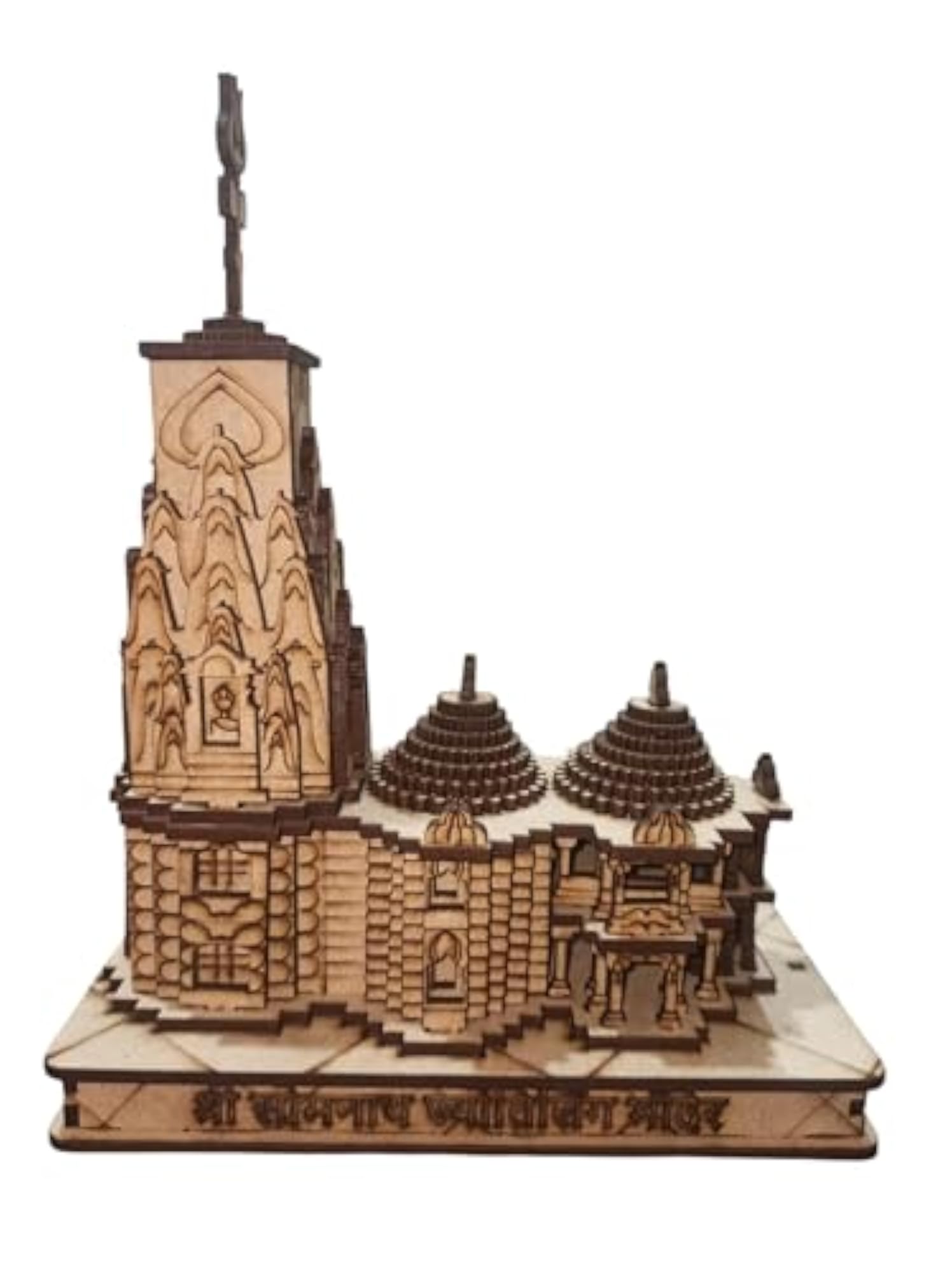 Decorative Wooden Somnath Temple Model