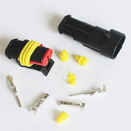 Davitu Electrical Equipments Supplies - 26 Set/box 1/2/3/4 Way Waterproof Car Auto Electrical Wire Connector Plug 300V 16A 1-4 Pin Electrical Cable Connector Plug Kit