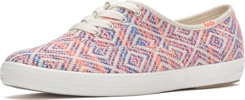 Keds Champion Seasonal Fashion Sneaker, Neon Pink/Natural, 11
