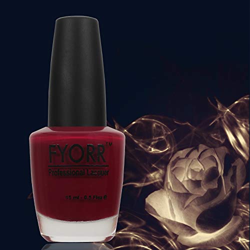Image of Maroon Effect Professional Nail Polish | Long Lasting, Quick Dry, Chip Resistant, High Shine Nail Paint | Smooth & Easy Application, Vibrant Trendy Shades for Women & Girls Party Daily Use 15ml