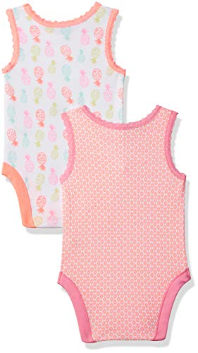 Image of miniklub Newborn Girls Pack of 2 Printed Bodysuits