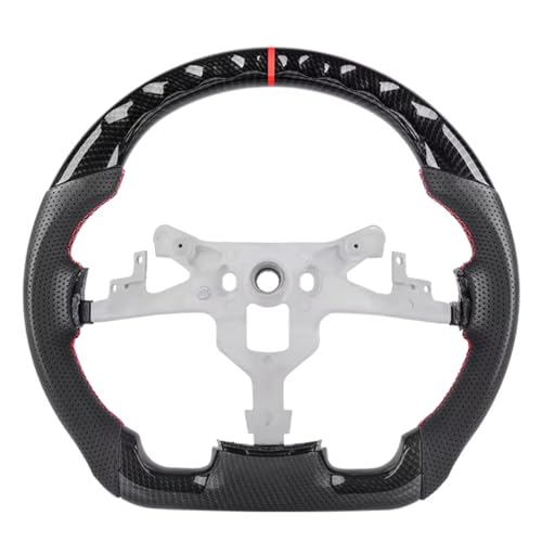 �Ԃ̃n���h�� Compatible With Chevrolet For Corvette C6 Z06 Zr1 2006 2007 2008 2009 2010 2011 �J�[�{���t�@�C�o�[�������X�e�A�����O�z�C�[���ƌ݊�������(Black)