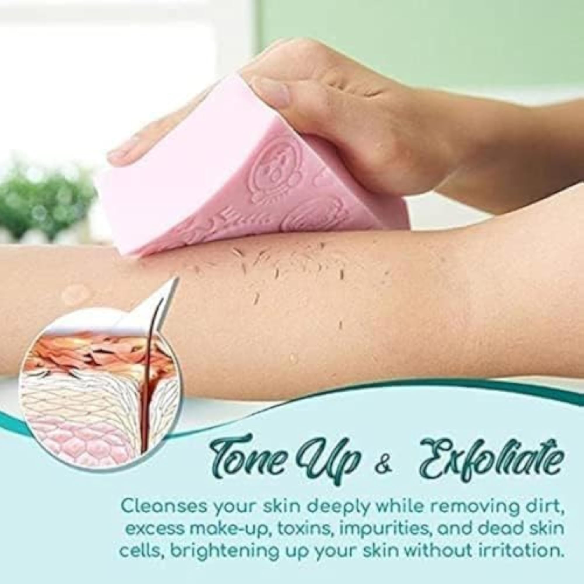 Ultra Soft Exfoliating Bath Sponge for Gentle Skin Care