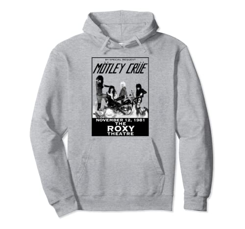 Mötley Crüe – Roxy Gig Poster Grey Pullover Hoodie