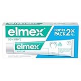 elmex Zahnpasta Sensitive 2x75ml – sanfte Zahnreinigung und Schutz für schmerzempfindliche Zähne – klinisch bestätigt für starke Zähne und gegen Karies