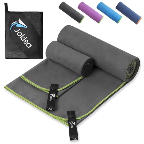 Jokisa 2 Set Asciugamano Microfibra 180x90cm + 100x50cm