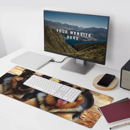 Tapis de souris long antidérapant XXL et stable pour clavier d'ordinateur