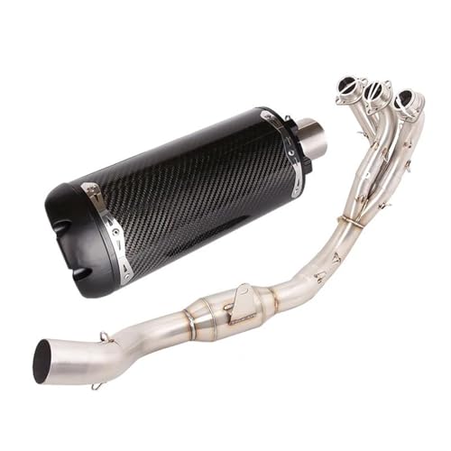 Sistema de escape completo para motocicleta Yamaha MT09 2020-2023 que reduce peso y calor
